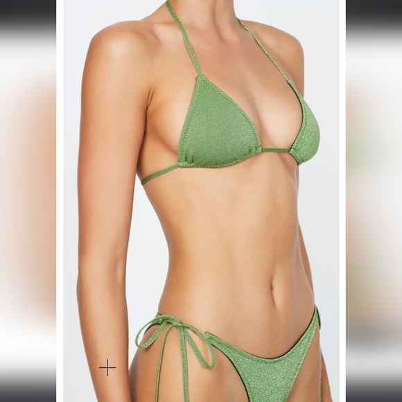 Vinca fawn sparkle String bathing suit top - Picture 4 of 7